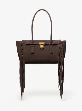 Hamilton Moderne Small Franje Suède Satchel