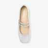 Matilda gebarsten metallic leren Mary Jane