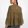 Paisley Print Georgette Gelaagde Blouse Paisley Print Georgette Gelaagde Blouse