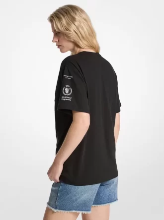 Watch Hunger Stop T-shirt van katoen en linnenmix